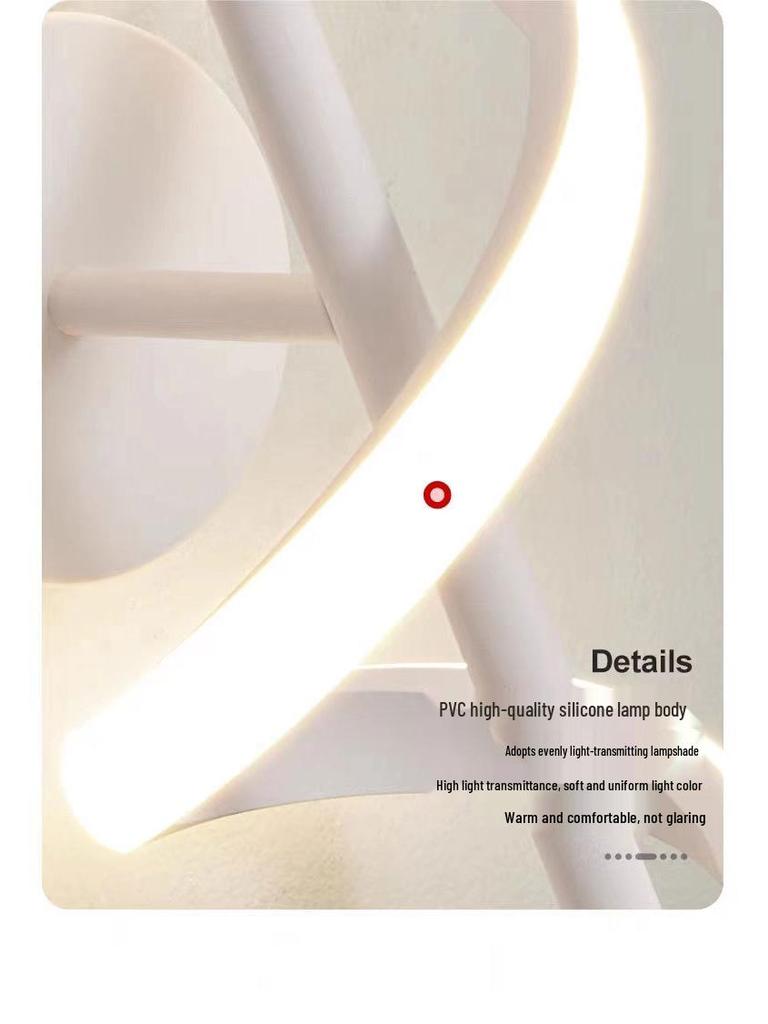 Modern Minimalist LED Spiral Wall Light - Warm Soft Bedroom Decor & Aisle Illumination