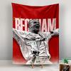 Tapestry David Beckham England White Jersey Red Typography Poster Wall Hanging