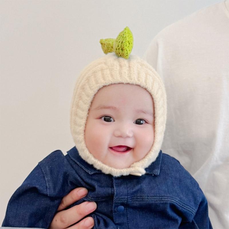 Children's Animal Pattern Bonnet Warm Winter Hat Soft Knitted Bonnet Caps Trendy Headwear for Outdoor Activity