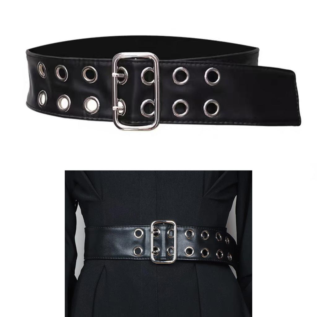 Womens Vintage PU Leathers Cinches Belt Simple Down Coat Waist Belt Replacement Belt Wrap Tie Waistband Belt