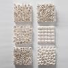 Ceramic Square White Flower Painting Creative Living Room Decoration Ceramic Petal Painting Interior Decoration Background Wall