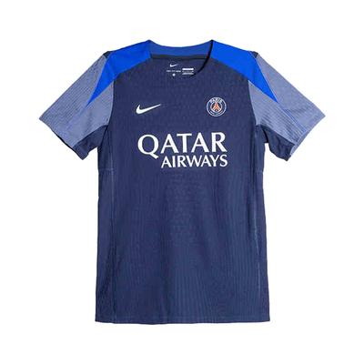 Paris Saint-Germain Training Opwarmingsshirt Korte Mouw Voetbalshirt Heren tops Marineblauw HJ6574-411
