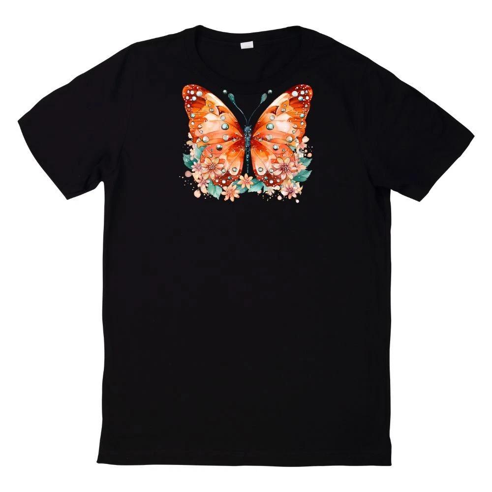 T-Shirt Niedliches Schmetterlings Motiv L