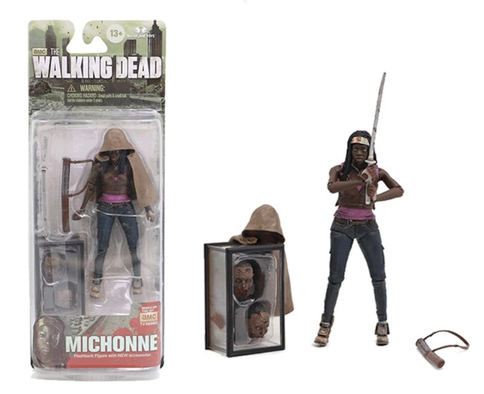 Movie The Walking Dead Characters Rick Crimes Michonne Bungee Ford PVC Action Figure Collectible Model Toys 15cm
