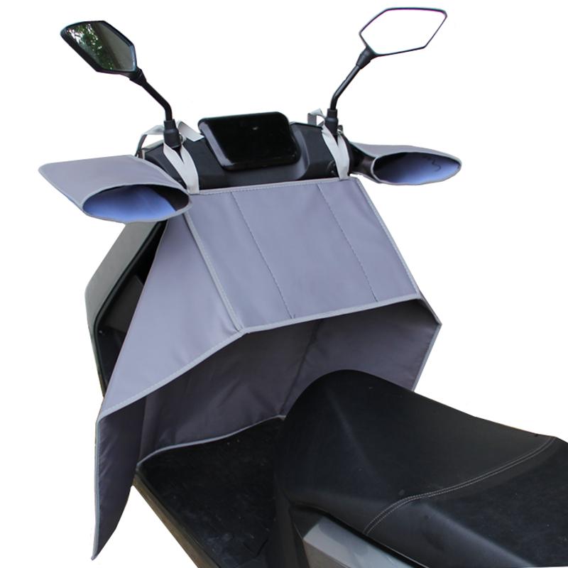 Windproof Plush Winter Cover for Electric Scooters & Motorcycles - Universal, All-Season, Two-Piece