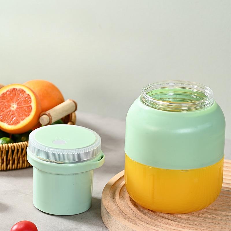 New Multi-function Portable Mini Juicer Ten-leaf Knife Head One Cover Double Drink Wireless Portable Fruit Juice Ton Cup