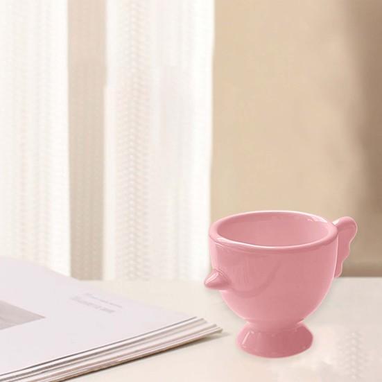 Yumurtalık Yükseltilmiş Taban Düz Renk Kaymaz Sap İyi Kavrama Kolay Temizlenebilir Makyaj Sünger Tutucu Mini Kahvaltı Seramik Yumurta Tutucu Yemek Odası Kullanımı