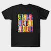 Men Black Print T-shirt Rapinoe Warhol No-Cut Transfer Paper Print Cotton Tshirt