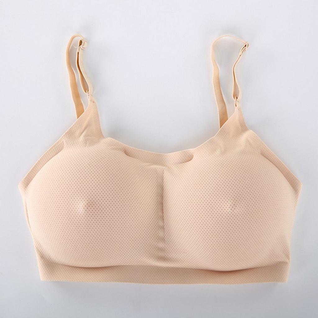 Pocket Bra Crop Top Silicone Boobs for Mastectomy Tank Top