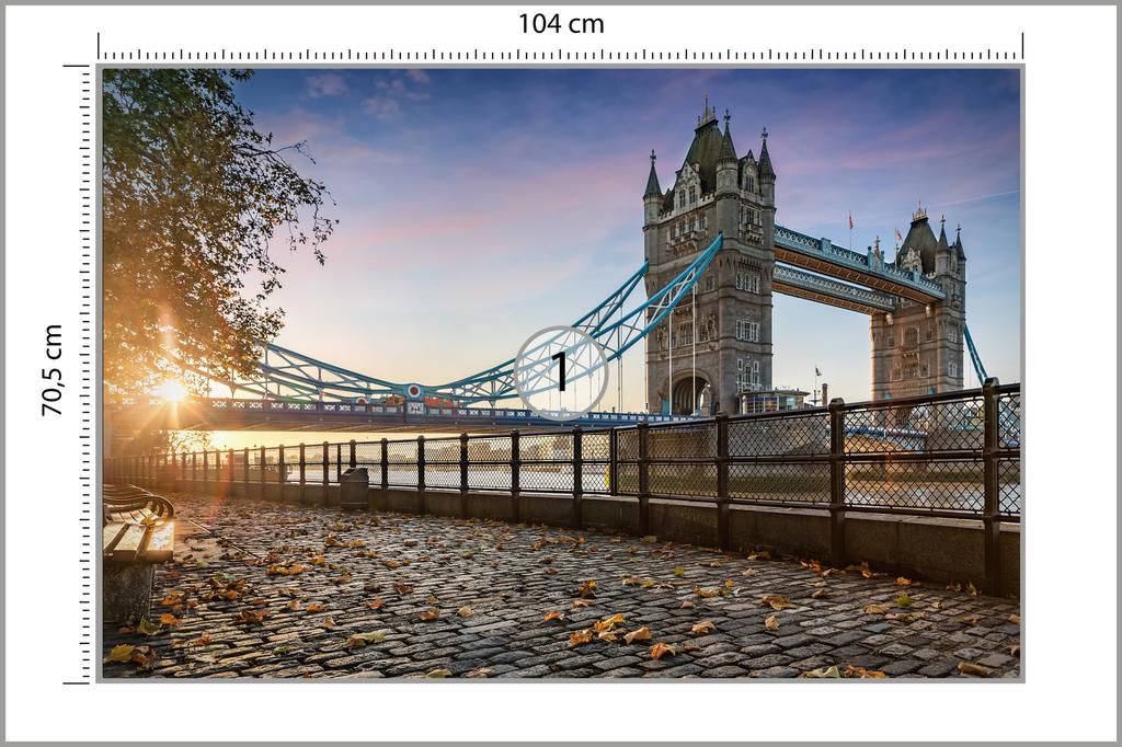 Photomural London Tower Bridge Structural Vinyl 104x70.5