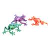1 Piece Kids Gift 3D Printed Mini Cute Frog Figure Multi-Joint Movable With Glittering Eyes For Room Decoration Diy Accessories