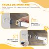 Adjustable Dog Gate Up To 100 Cm Without Screws with 2 Extensions and Height 72 Cm, White