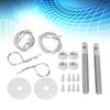 Bonnet Pin Plate Lock, Stainless Steel Engine Hood Pin Plate Bonnet Lock Clip Kit
