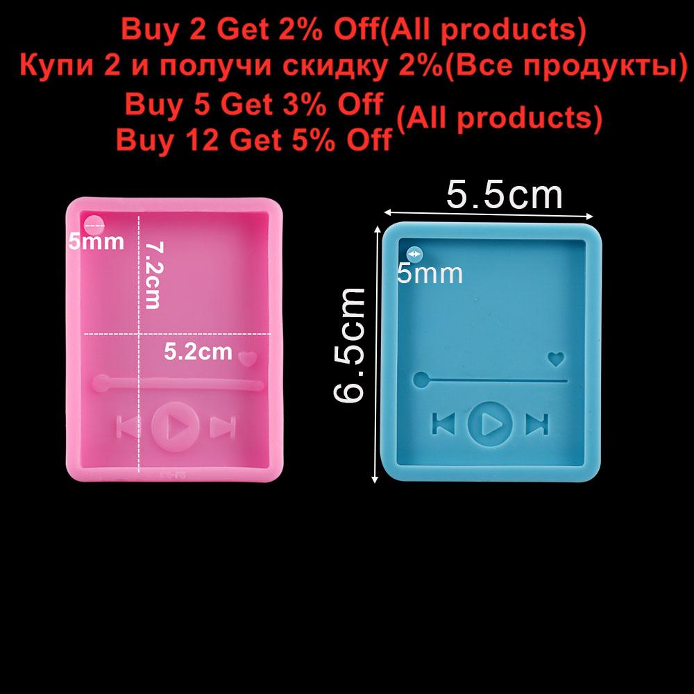Epoxy Resin Player Mold Keychain Casting Silicone Mould Polymer Clay Crafts Molds for Resin Pendants Jewelry Making Tool