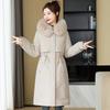 Winter New Cotton-padded Clothes, Hooded Removable Fur Collar Cotton Clothes, One Dress and Three Wear Versatile Women's Coats