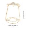 Mug and Saucer Draining Rack Iron Cup Holder Strong Loading Household Cup Bracket Compact Kitchen Organizer Easy Cleaning