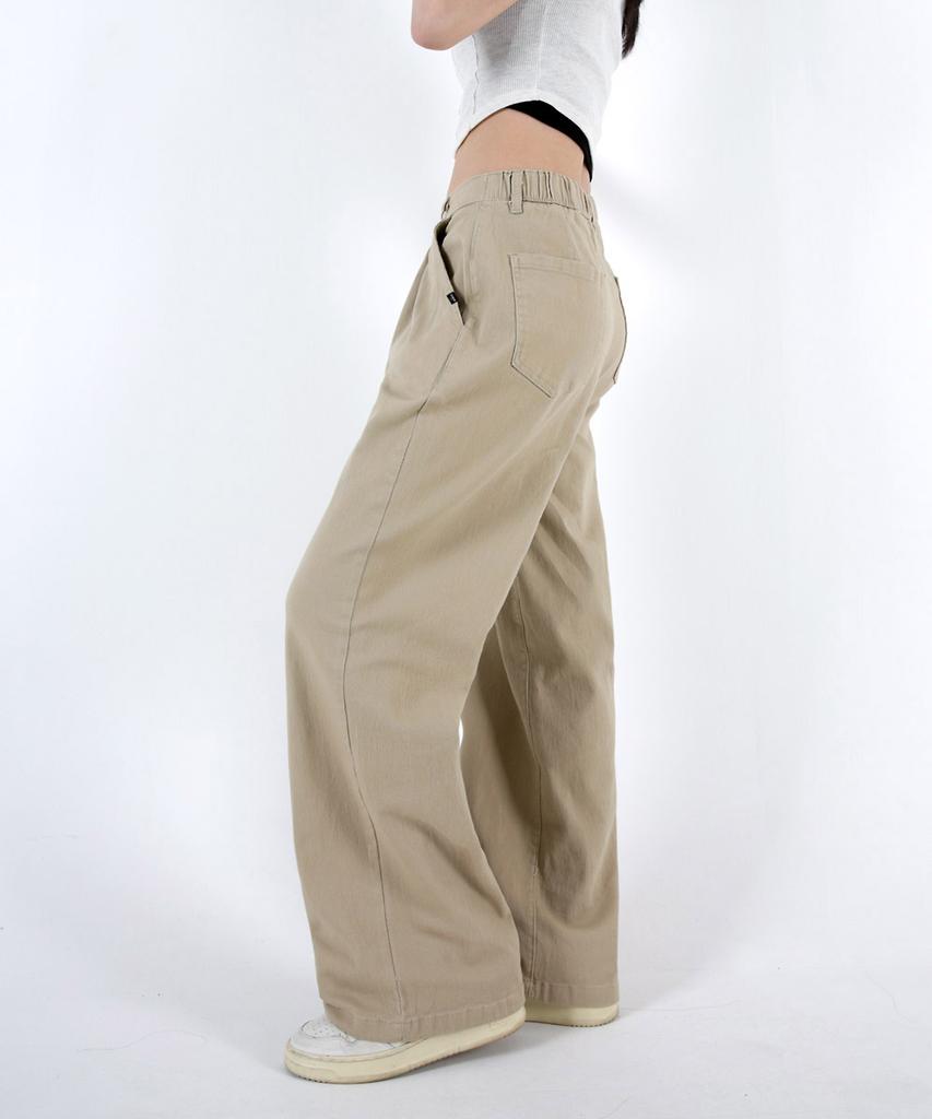 UMM Women'S Pintuck Back Elastic Wide Stretch Pants 3 Colors