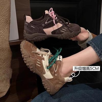 Shantika~ Thick-soled Heightening German Training Shoes for Women's 2025 Spring and Autumn New Retro Versatile Color Matching Forrest Gump Shoes Sne