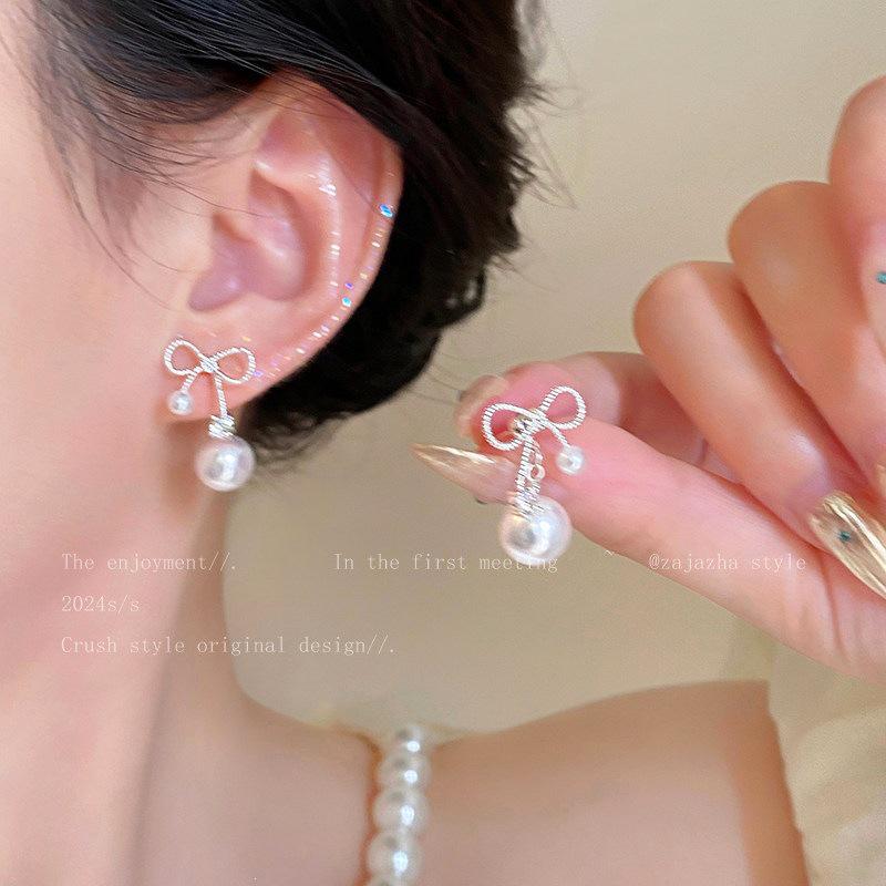 Boucles d'oreilles de luxe rétro français café ambré - Puces élégantes pour femmes avec design de niche