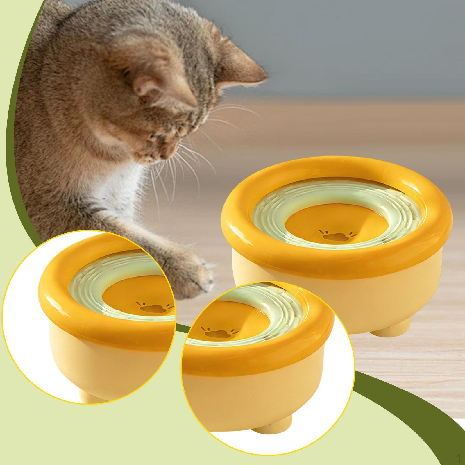

Bowl Pet Non Slip Slow Drinking Feeder Water Dispenser for Large Dogs Camping Road Trips Orange Green