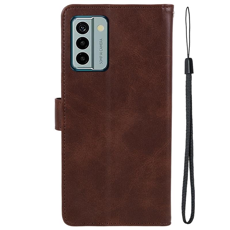 PU Leather Phone Case for Nokia G22 Magnetic Clasp Calf Texture Wallet Stand Phone Cover
