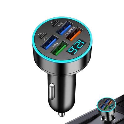66W USB Handy-Ladegerät mit Multi-Port Leistungsstarker USB-Adapter Hochgeschwindigkeitsladen Autoladegerät Auto-Innenraum Ersatzteile