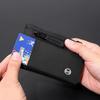 Rfid Credit Card Holder Men Wallets Luxury Nylon Slim Wallet Zipper Key Card Case Male Purse Coin Purse With Carabiner