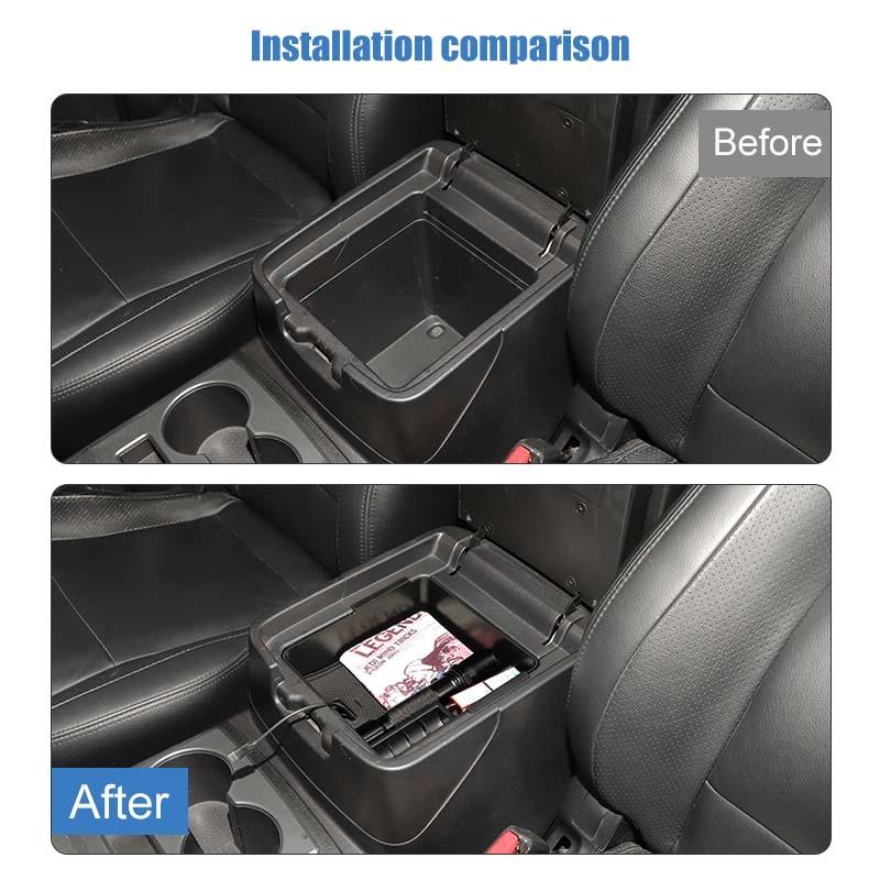 Fit For Mitsubishi PAJERO 2007-2021 Car Armrest Storage Box Organizer Container Stowing Tidying Accessories
