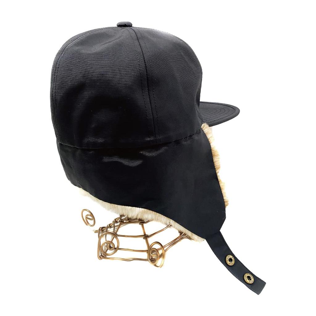 Basic Enchi Cordura 60/40 Flap Cap, Made with Japanese Cordura Fabric, with Ear Flaps, Antibacterial and Deodorizing, One Size Fits All, Navy