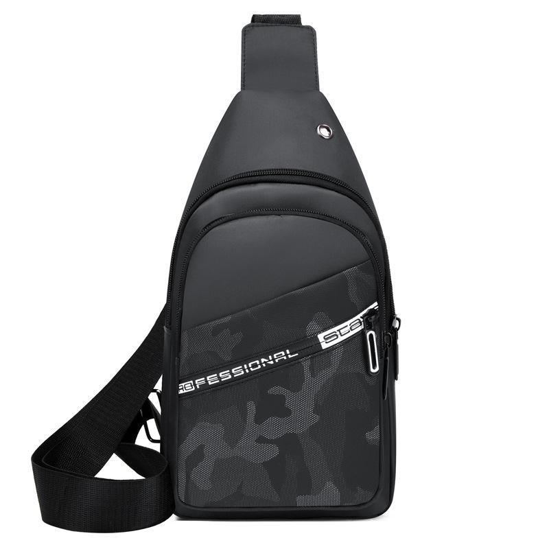 Men's and Women's Diagonal Bag Casual Korean Version of The Backpack Oxford Cloth High Capacity Fashion Backpack Shoulder Bag On The Chest.