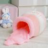 New Honey Jar Cat Nest Semi-enclosed Winter Warm Puppy Nest Soft  Comfortable and Breathable Cat Milk Cat Bed