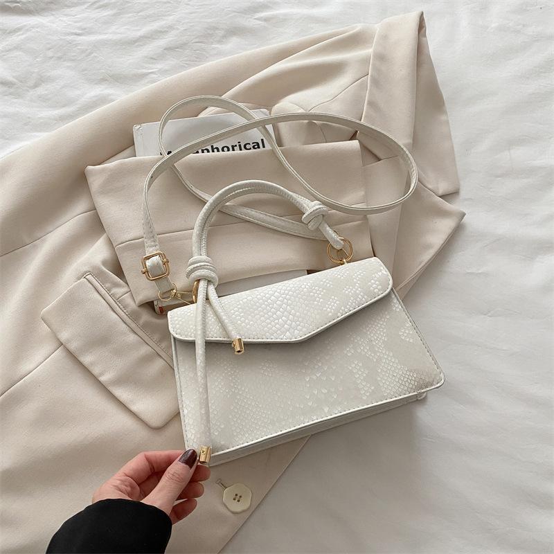 Solid Color Texture, Foreign Style Indentation, Shoulder Messenger Bag, New Small Square Bag, Popular Personalized Light Luxury Women's Bag This Year