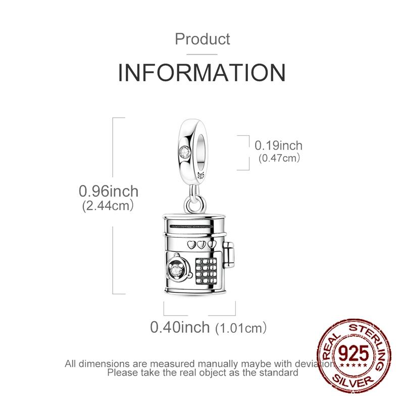 Openable Safe Deposit Box Charms Copper Dangle Pendant Fit Bangle Bracelet Necklace Diy Jewelry