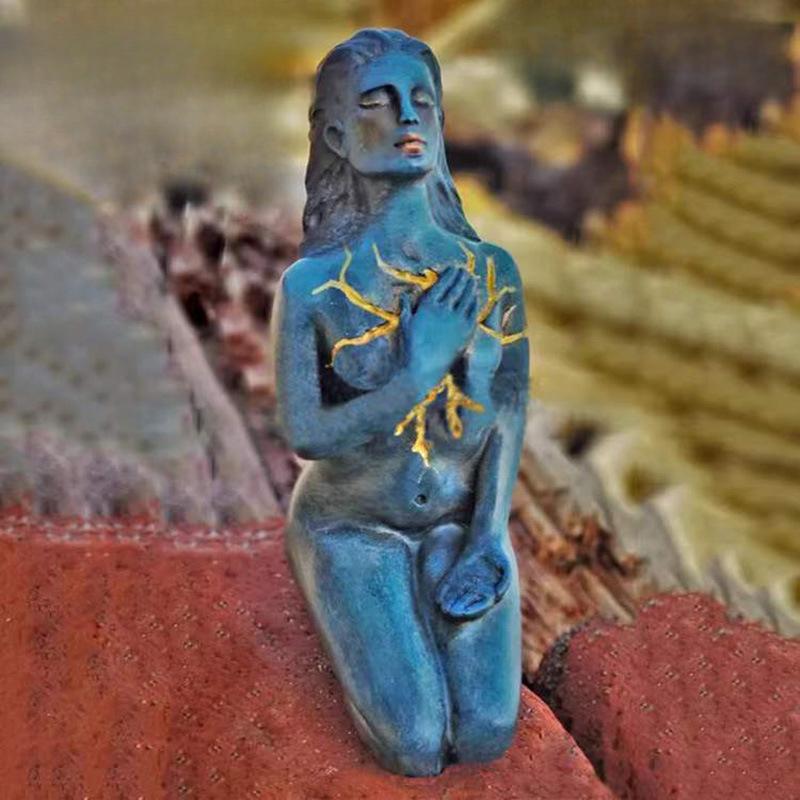 Selvkjærlighet Gjenopprettingsserie Gudinnestatue Resin Håndverk Helbredende Gudinnestatue Pynt Dekorasjon