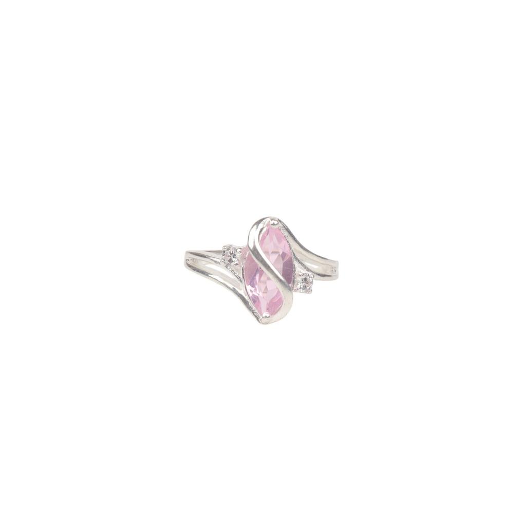 Rare Morganite Gemstone 925 Sterling Silver Jewelry Zircon Ring For Women Gift CZR-8-6