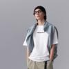 Li Ning CF Letter Print Sweat-Absorbing Cool-Dry Antibacterial Short Sleeve T-Shirt Men T-Shirts Standard-White ATSU601-2