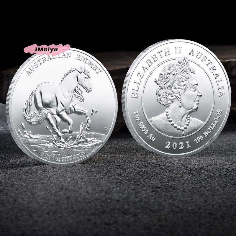 M-2026 Zodiac Year Of The Horse Commemorative Coin 3D Embossed Chinese Lucky Animal Horse Commemorative Coin Collection Gift