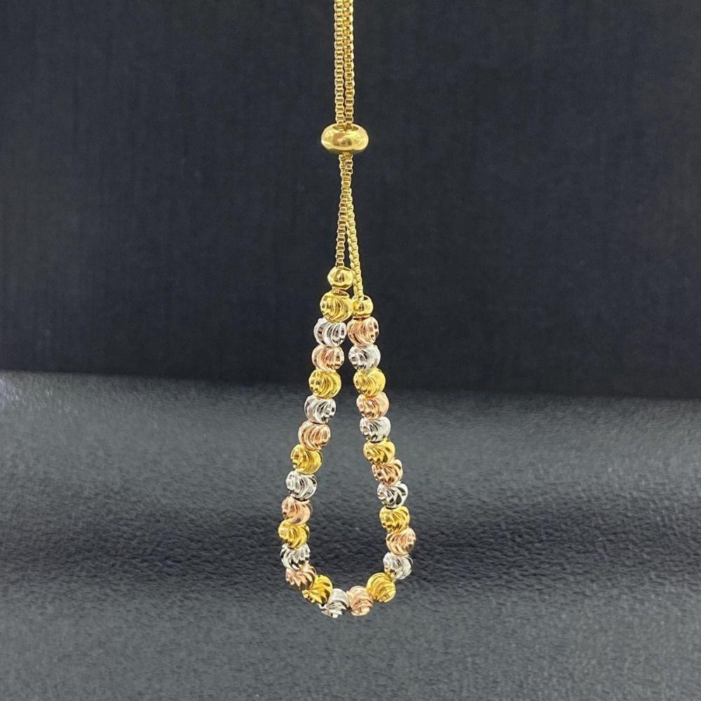 

Adjustable Beaded Bracelet Delicate Beads Bangles Temperament Titanium Steel Bracelet Gift