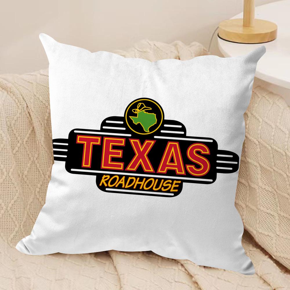 Classic TTexas RRoadhouse Cushion Cover Pillowcase Ultra Soft Skin Friendly Fabric Cloud Like Comfort Concealed Zipper