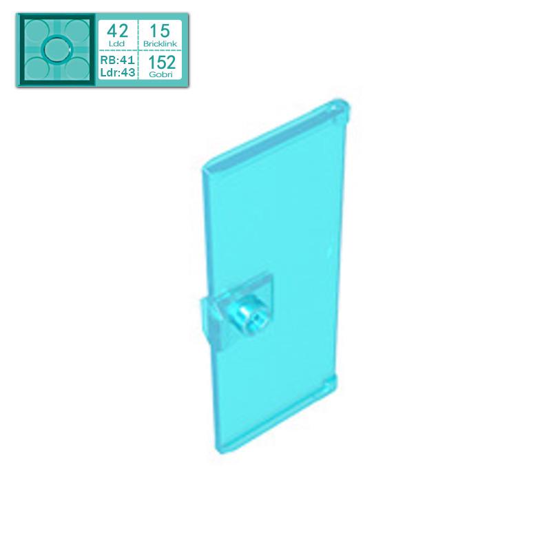 

BRICKE 80683 1x3x6 Building Block Door with Stud Handle, Compatible with LEGO MOC Accessories Single Piece светло-синий