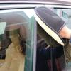 Double Layer Wool Blend Vehicle Wash Mitts Superior Dust Absorption Ergonomic Design Safe For Paint Glass Trim