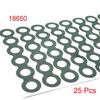 100pcs Self-Adhesive 21700 18650 26650 Battery Insulating Gasket, Hollow Paperboard Electrical Insulation Pad Rings 1S-8S Solid