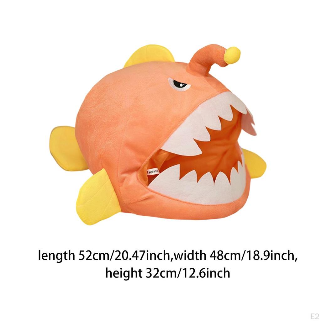 Fish Headwear Hat Party Cosplay Hat, Photo Prop, Comfortable, Warm Dress up for Masquerade, Stage