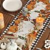 Halloween Party Linen Table Runner Happy Halloween Decoration For Home Kids Trick Or Treat Pumpkin Bat Horror Party Supplies