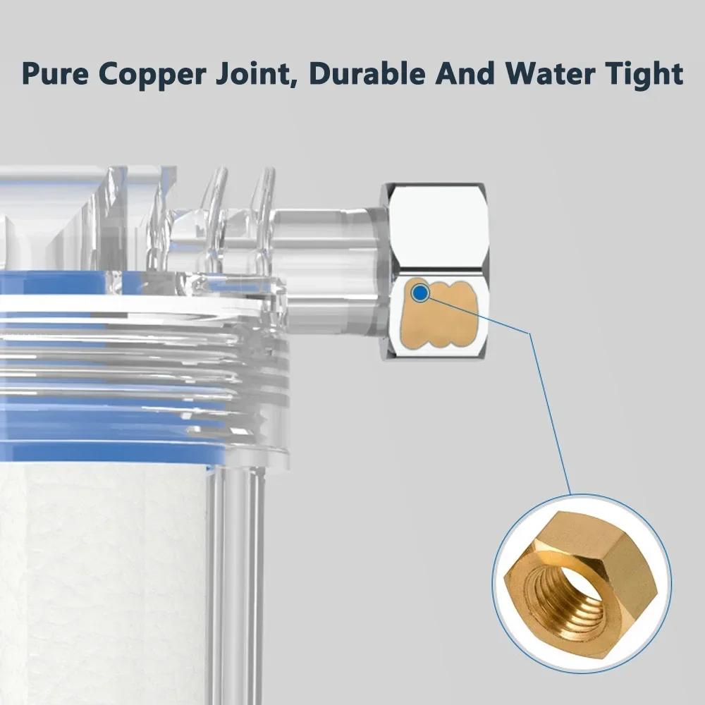 Univerzální filtr PP bavlna sprchový koupelový rozprašovač sítko kohoutek úprava vody chlór kuchyňské koupelnové armatury