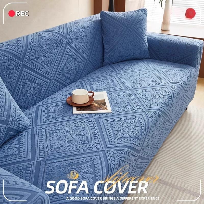 New Retro Style One Piece Sofa Cover Anti Slip All Inclusive Sofa Protective Cover Elastic Anti Cat Scratch Cover Cloth