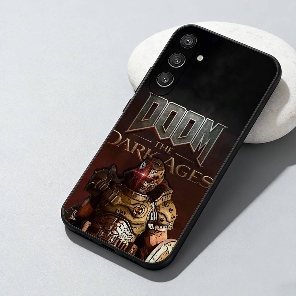 

Game D-DOOM Printed Phone Case For Samsung Galaxy A73,A72,A71,A70,A52,A51 Others Soft Black Cover Samsung a71 5g