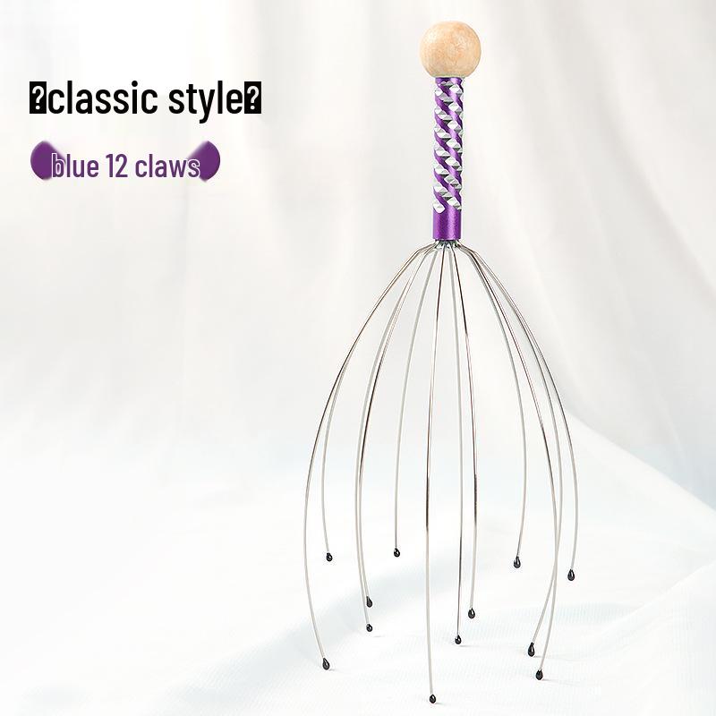 

Five-Claw Octopus Head Massager: Scalp Therapy, Meridian Dredger, Soul Soothing Head Scratcher.