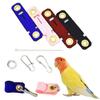 Velour Leather Pet Accessories Bird Foot Cover Parrot Leg Ring Bird Buckle Rings Ankle Foot Chain