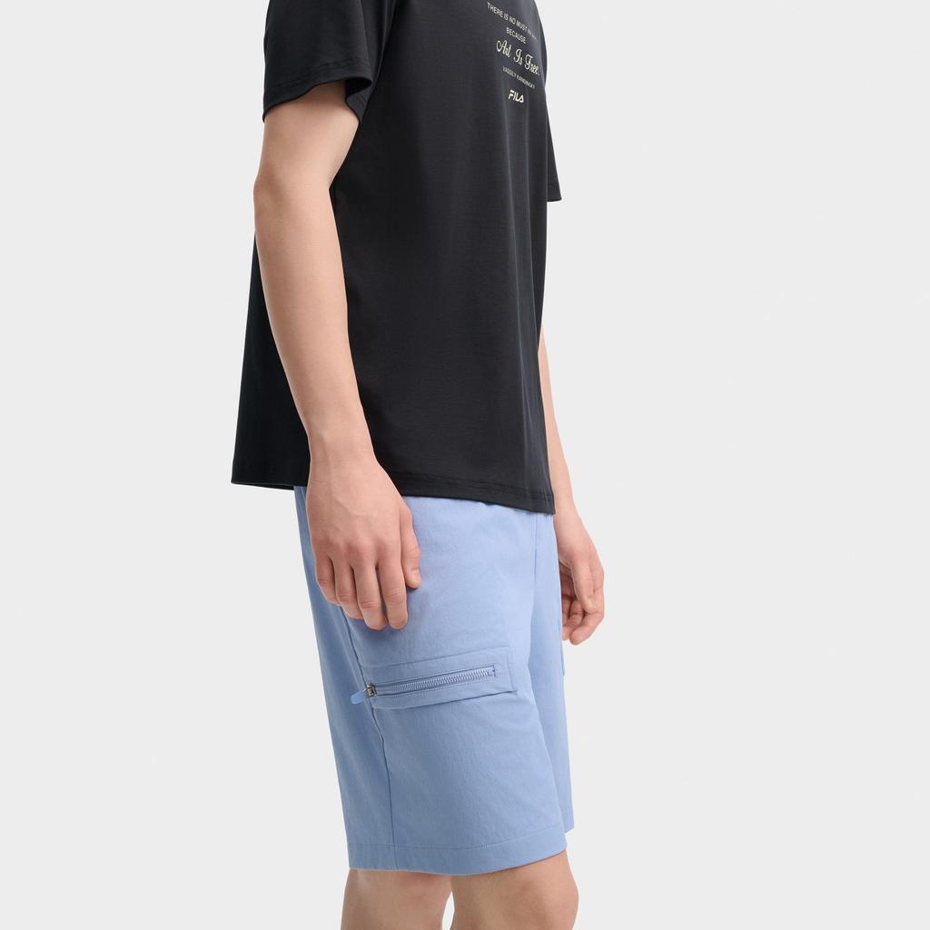 FILA Casual Shorts Men's Dusty Cloud Blue Moderate F11M438804FBU